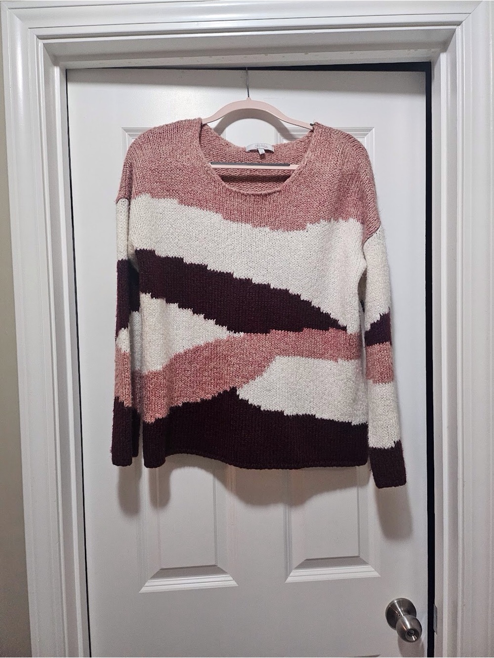 Colorblock Chunky Knit Sweater